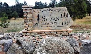 Sandblasted stone sign